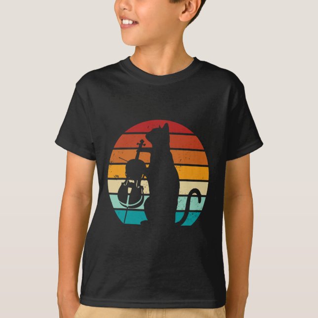 T-shirt Mème de chat au violoncelle Mèmes offensants Amour (Devant)