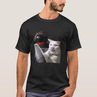 T-shirt Mème de chat au volant