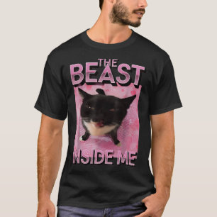 T-shirt Mème de chat de la bête en moi