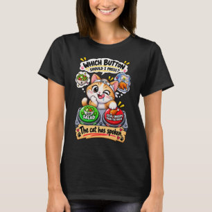 T-shirt Mème de chat   Design d'humour de chat mignon drôl