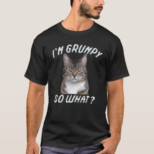 T-shirt Mème de chat en colère Je suis de mauvaise humeur 