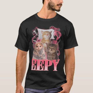 T-shirt Mème de chat endormi drôle Sarcastique