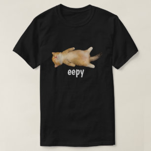 T-shirt Mème de chat endormi humour sarcastique