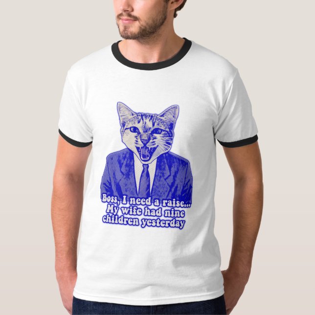 T-shirt Mème de chat fâché drôle pour les amateurs de chat (Devant)