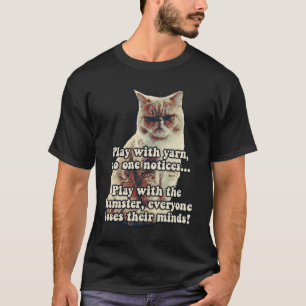 T-shirt Mème de chat fâché drôle pour les kitty personnes 