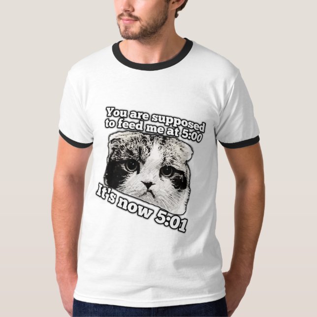T-shirt Mème de chat fâché drôle pour les propriétaires de (Devant)