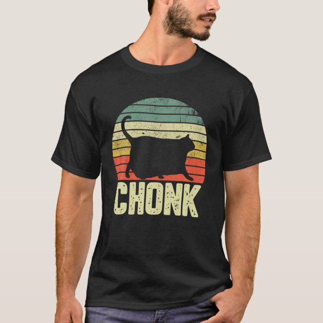T-shirt Mème de chat gras Chat Chonk (Devant)