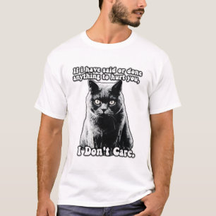 T-shirt Mème de chat grincheux amusant pour chaton personn