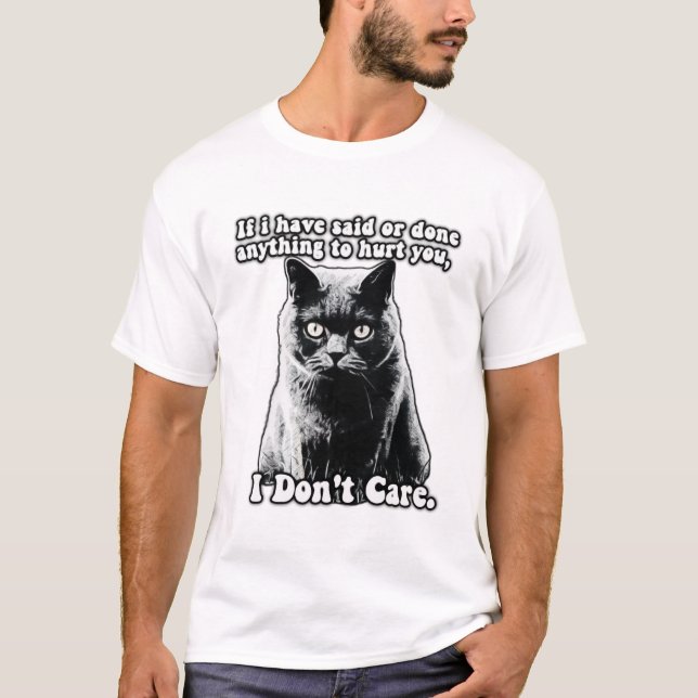 T-shirt Mème de chat grincheux amusant pour chaton personn (Devant)