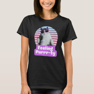 T-shirt Mème de chat hilarant Félin Félinité Sentiment ron