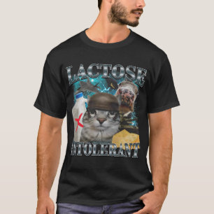 T-shirt Mème de chat intolérant au lactose