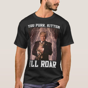 T-shirt Meme de chat protecteur de chaton Alpha Trump Crin