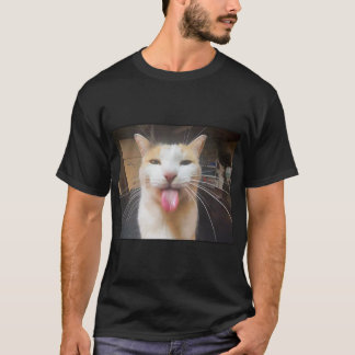 T-shirt Mème de chat ridicule Bleh