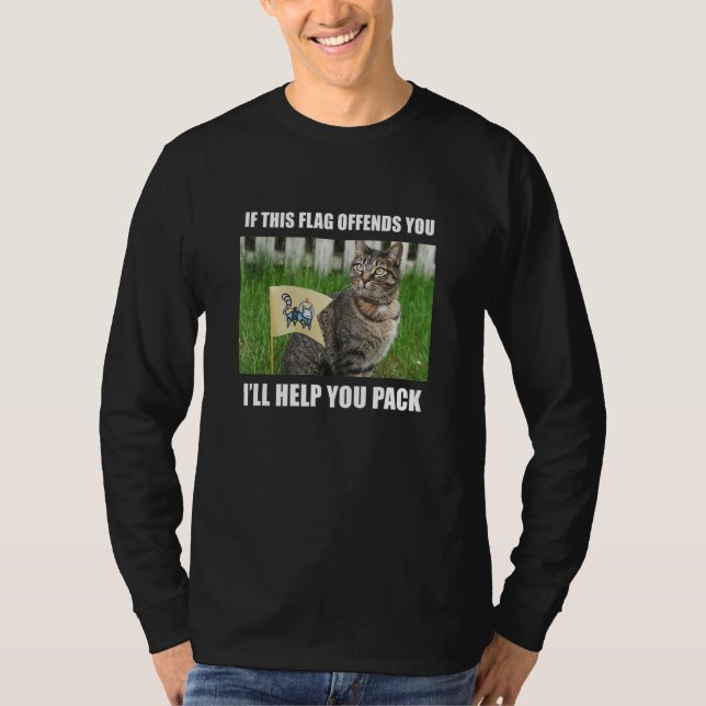 T-shirt Mème de chat Satire Ironique Sarcastique Drôle Bla (Devant)