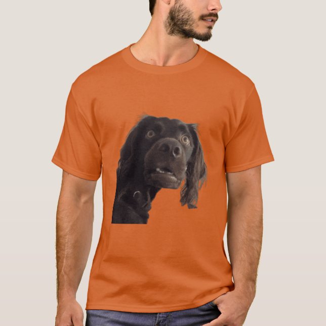 T-shirt Mème de chien confus Mème de chien surpris amis (Devant)