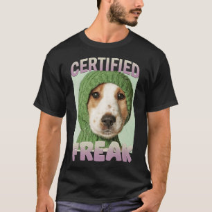 T-shirt Mème de chien drôle certifié fou - Joli chien Corg