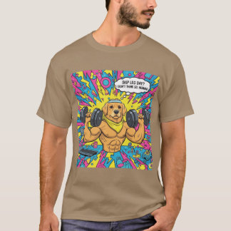 T-shirt Mème de chien Mode entraînement Drôle fille de fit