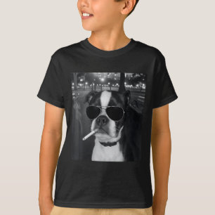 T-shirt Mème de chien qui fume drôle Cigarette Mème de chi