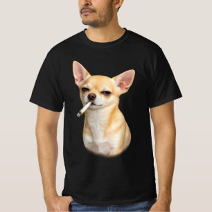 T-shirt Mème de Chihuahua fumeur vintage, Chihuahua cigare