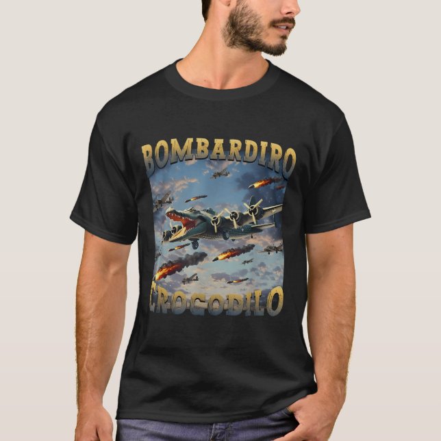 T-shirt Mème de crocodile drôle Bombardiro Crocodilo Funny (Devant)