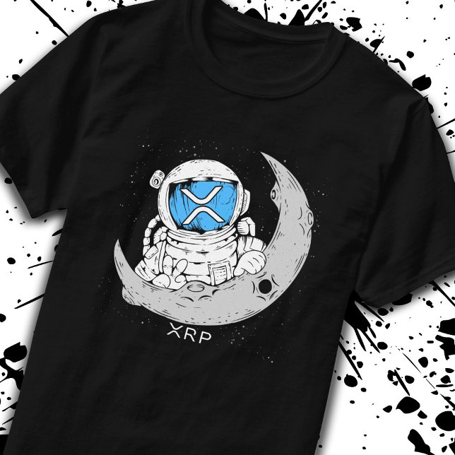 T-shirt Mème de crypto XRP Cryptomonnaie Cute Astronaut Mo (Créateur téléchargé)