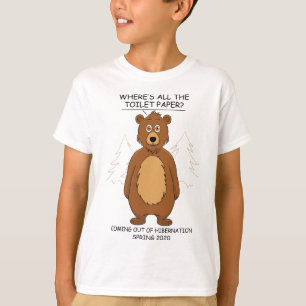 T-shirt Mème de dessin humoristique sur l'hibernation des 