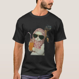 T-shirt Mème de dinosaure de chat cool drôle hommes femmes