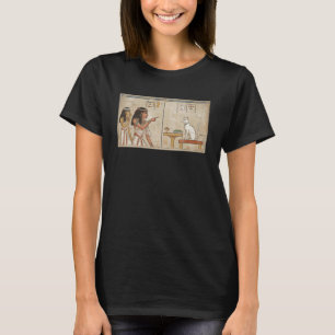 T-shirt Mème de femme criant sur un chat Symboles égyptien