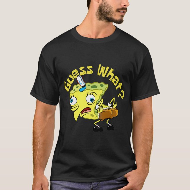 T-shirt Mème de Fesse de Poulet Spongebob (Devant)