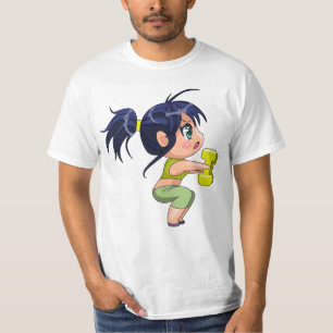T-shirt mème de gym anime