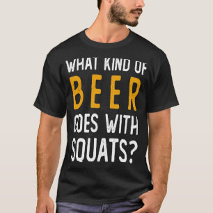 T-shirt Mème De Gymnase Pour Les Squats De Bières Plaisant