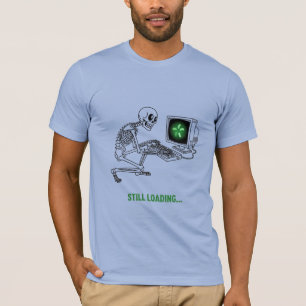 T-shirt Mème de jeu drôle de squelette en cours de chargem