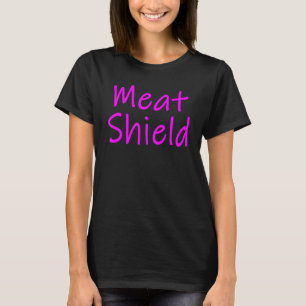 T-shirt Mème De Joueur Du Bouclier De Viande Pour Les Joue