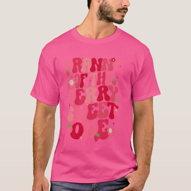 T-shirt Mémé de la douce première fraise de la cerise (Devant)