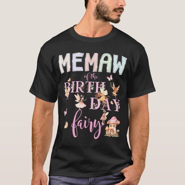T-shirt Mémé de la fée d'anniversaire fille d'anniversaire (Devant)
