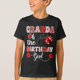 T-shirt Mémé de la fille d'anniversaire - Famille coccinel