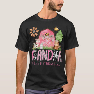 T-shirt Mémé De La Fille De L'anniversaire 1Er Anniversair