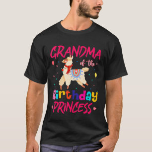 T-shirt Mémé de la princesse d'anniversaire Lama