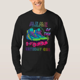 T-shirt Mème De L'Anniversaire Fille Rolling Patinage Anni