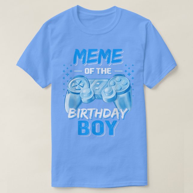 T-shirt Mème de l'Anniversaire Garçon Matching Vidéo Jeu d (Design devant)