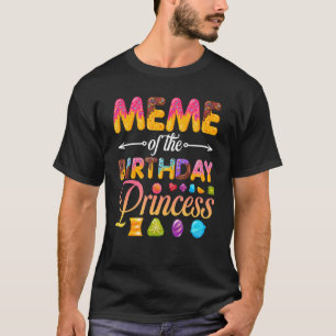 T-shirt Mème De L'Anniversaire Princesse Donut Fille Anniv