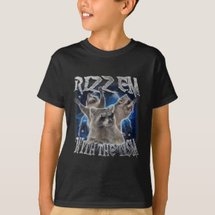 T-shirt Mème de l'autisme du raton laveur autiste Drôle de