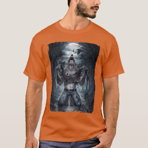 T-shirt Mème de loup-garou alpha drôle déchirant vintage