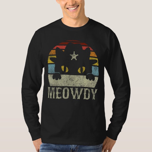 T-shirt Mème de Meowdy Cat (Devant)