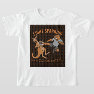 T-shirt Mème de MMA de capybara drôle vs kangourou en spar