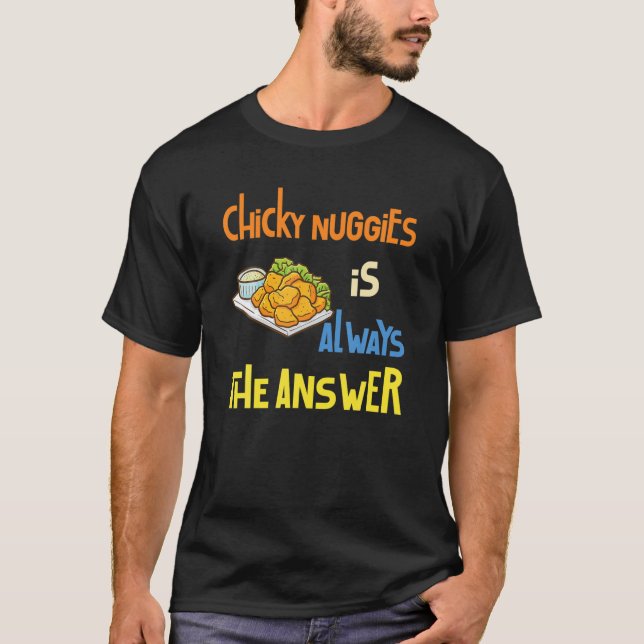 T-shirt Mème de nugget de poulet | Les Nuggies Fruites Son (Devant)