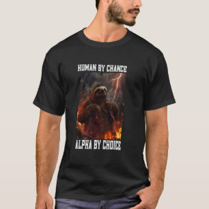 T-shirt Mème de paresseux alpha ringard drôle animal ringa