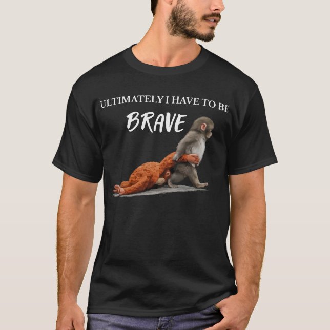 T-shirt Mème de Peluche Singe Punch (Devant)