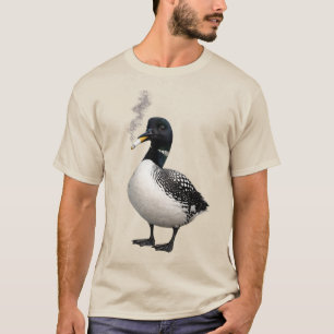 T-shirt mème de plongeon huard canadien stupide qui fume