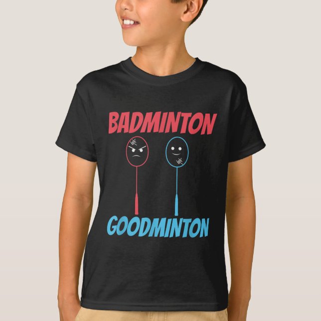 T-shirt Mème de raquette Badminton Goodminton (Devant)